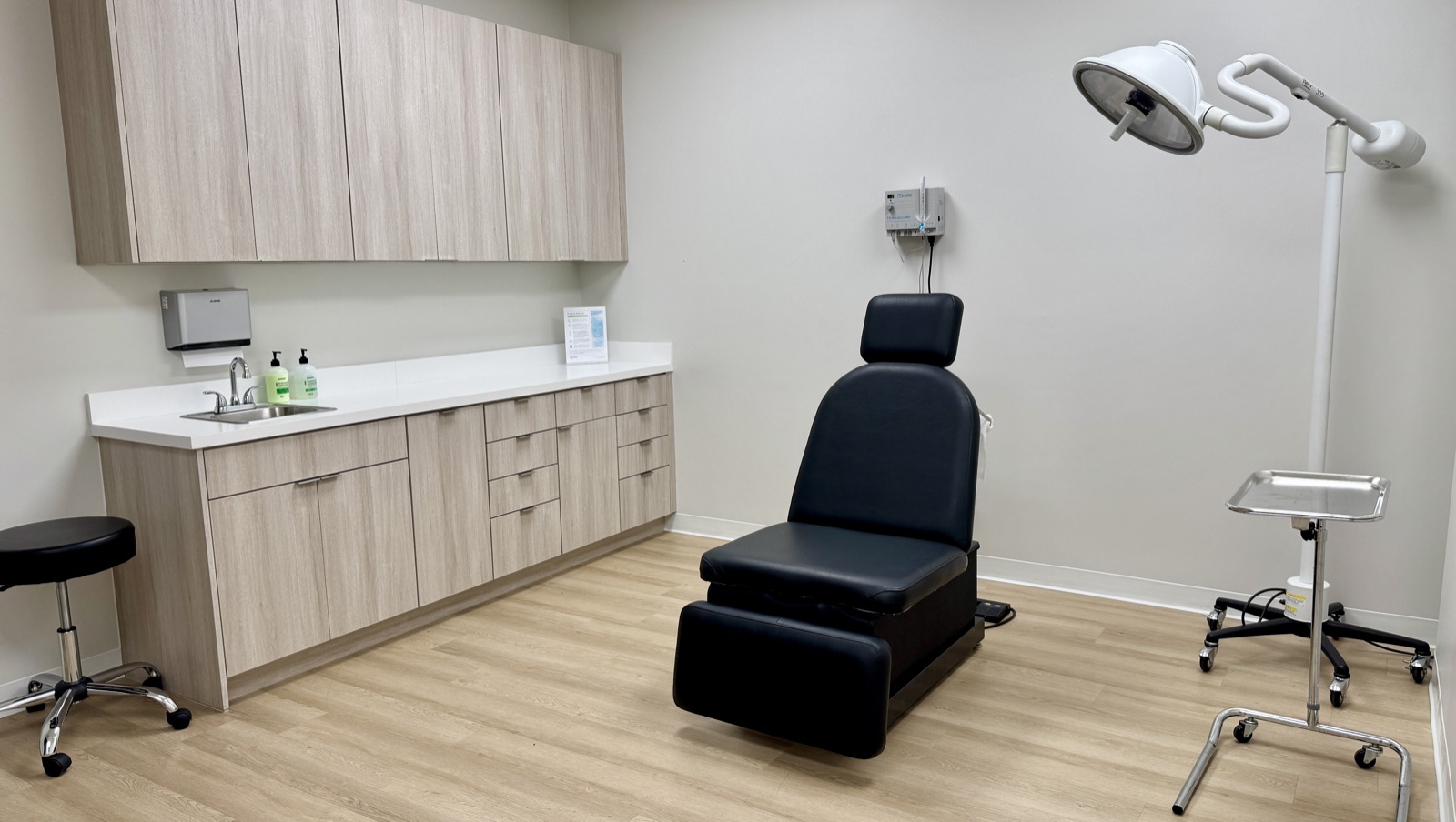 Exam room at AC Dermatology