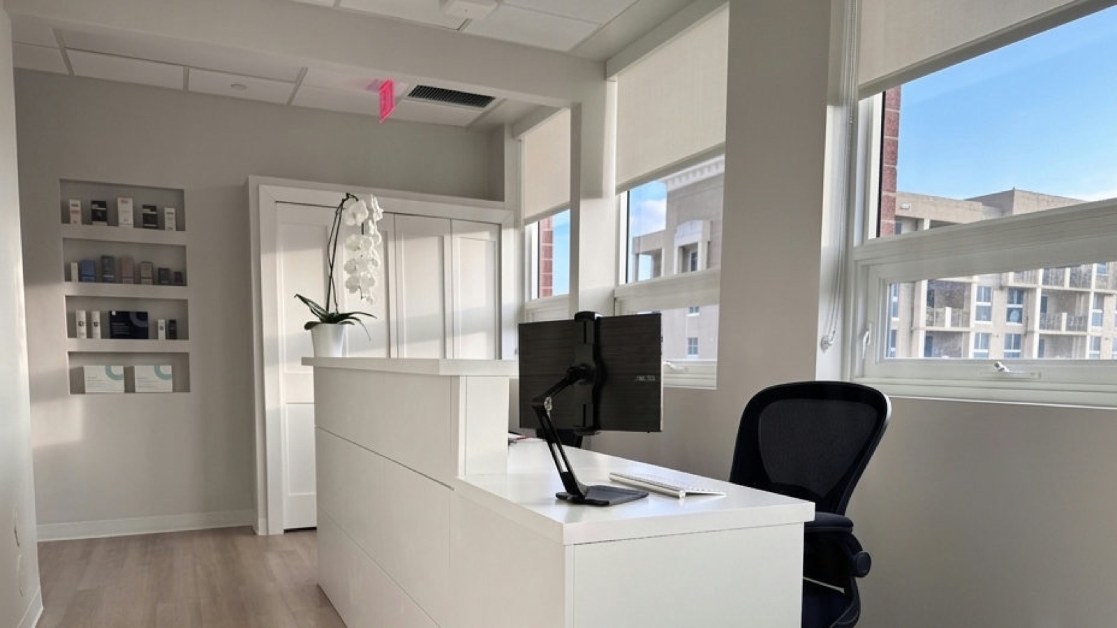 Reception desk at AC Dermatology